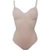 GIOS Body Donna Peonia Coppe in Doppio Tessuto Cotone Elasticizzato e Preformate (Senza Cuciture), Colore Champagne (Champagne, 3B)