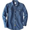 Dubinik® 8.8 oz Camicia Denim Modello Uomo Tessuto Jeans a Maniche Lunghe | Cotone, Inverno, Comodo, Casual, Doppia-tasca, Vintage, Regular, Workwear, Western, Lavoro, Quotidiano, Caldo