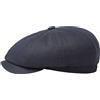 Melegari Berretto a Spicchi Byron | Newsboy Peaky | Cotone Elasticizzato | Primavera Estate (IT, Numero, 60, Blu)
