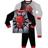 Marvel 2 Confezioni Pigiama Ragazzi Spiderman Multicolore 6-7 Anni