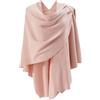 Generisch Sciarpa cashmere donna rossa poncho donna con grande parte anteriore, maglione lavorato a maglia, fasciatoio, invernale, scialli eleganti, abito da concerto, Colore: rosa., Taglia unica