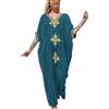 YOUKD Kaftano Lungo in Cotone Estivo da Donna Costume da Bagno Maxi Bohemian Accappatoi da Spiaggia