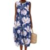 Gienslru Vestiti Estivi Donna Abito a Canotta Senza Maniche con Tasche Taglie Abitos Comode Curvy da S a 5XL Copricostume Spiaggia Prendisole per Mare Copricostume Moda 2025