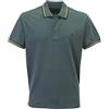 Siry Work Polo Uomo Mezza Manica 100% Cotone Piquet con spachetti Laterali Marchio Il Granchio (XXL, Petrolio)