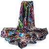 Prettystern Donna Pura Raso Seta Foulard Scialli Sciarpa Elegante Arte Colorato 90cm Regalo Natale Mamma Quadrato P032