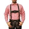 German Wear Trachtenhemd per il costume lederhosen camicia di svago Oktoberfest rosso / a scacchi (L)