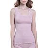 EGI Canottiera Donna Lana Seta Elegante Pizzo Made in Italy Sottogiacca Intimo Top Donna, Art. 1491 (L-XL, Cipria)