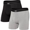 SAXX Underwear Co. Slip boxer Daytripper Slip boxer con supporto per astuccio integrato medio Heather BlackGraphite