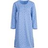 Zeitlos Lucky - Camicia da Notte Donna Manica Lunga a Fiori Termo d'inverno