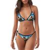 YYHWHJDE Costume da bagno bikini da donna 2 pezzi Vikings Boat stampe costumi da bagno, nero, L