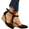Kobilee Sandali Chiusi Davanti Donna Elegante con Tacco 2023 Lacci Espadrillas Casual Chiuse Platform Scarpe Alta Plateau Sandalo Comodi Estive Sandali con Zeppa