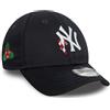 New Era New York Yankees MLB Berretto per Bambini Piccoli Natale Bastoncino di Zucchero Inverno Cappellino Regolabile Blu