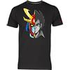 Blasfemus T-Shirt Uomo Robot Banjo Haran Cartoni Animati Anni 80 (L, Nero)