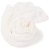 Prettystern Donna Uomo 180cm Lunga Pura Seta Leggera Sciarpa Stola Foulard Coprispalle Elegante da Cerimonia bianco