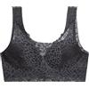HLYLDL Reggiseno Sportivo Frontale con Zip in Pizzo da Donna Reggiseni Sportivi da Yoga Senza Fili Sexy Profondo Scollo a V Reggiseno Push Up Leggero con Chiusura Frontale