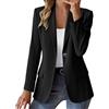 Cocila Giacca da Abito Casual Donna Tinta Unita in Velluto A Coste Lungo (Black XXXL) Giacconi Invernali da Cappotto Giubbotto Giacchetto Pelle Nero Autunno Smanicato Invernale