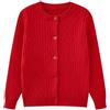 Mjjsk Cardigan da ragazza casual a maniche lunghe abbottonatura maglieria confortevole tinta unita scuola girocollo cardigan caldo inverno bambini Outwear