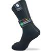 GAWILO 8 paia di calzini in cotone naturale - uomo e donna - 100% puro cotone naturale - senza cuciture - resistenti al calore - a costine 1:1 Nero 39-42