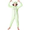 Disney Pigiama intero da bambino in pile a tema Star Wars, motivo: Yoda, The Mandalorian, taglia: 4-14 anni Verde 9-10 Anni