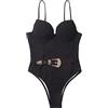 Generic Costume Intero Bikini da Donna Pantaloni a Vita Alta con Fascia Rigida Accessori per Costumi da Bagno Sexy Costumi Interi Costume Intero con Petali