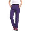 Generisch Pantaloni da trekking da donna, invernali, impermeabili, imbottiti, taglie grandi, in softshell, caldi, da sci, per attività all'aperto, snowboard, termici, impermeabili, comodi, Lilla, XL