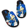 Sonic The Hedgehog Pantofole da uomo Slip on Game House Shoes Lafers 45-46 EU