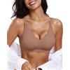 Ronronner Reggiseno Donna Senza Ferretto con Cuscinetti,Comfort Intimo Bralette Invisibile Elasticizzato,Supporto Completo e Cinghie Regolabili Reggiseni,Bralette Donna di Base