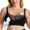 momcozy Reggiseno a Pompa, a Mani libere per 4C-8E, Comodo Reggiseno per Allattamento Taglie Forti, Pompe e Allattamento in Un