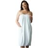 Efforest Accappatoio Donna Leggero con Asciugamano da Sauna - Poncho da Bagno Kilt Bottoni - Abito di Spugna