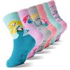 EBMORE Calzini Antiscivolo per Bambini, Morbidi per Ragazze, Spessi, Caldi Antiscivolo per Inverno, Morbidi per Letto, Regali, da Casa, 6 Paia (Sirena, 1-3 anni)