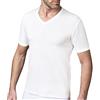 NOTTINGHAM Confezione 2 Pezzi Canottiera Mezza Manica Scollo A V Uomo Lana E Cotone - Colore Bianco -Lana Fuori e Cotone sulla Pelle. Contenuto di Lana 50% - TG 8