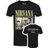 Rock Off officially licensed products Nirvana Nevermind '91 Hotel Photo, maglietta nera da uomo, Nero , XL