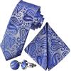GASSANI Set Cravatta 3 Pezzi 7cm, Motivi Paisley, 23 Disegni