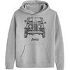 All+Every Jeep Classic Front View Men's Hooded Sweatshirt