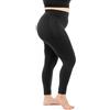 LEELA LAB Leggings Sportivi Donna Curvy con Tasca Laterale e Fascia Contenitiva per Fianchi e Addome, Realizzati in Morbida Microfibra Senza Cuciture - Made in Italy