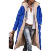 Edelaura Cappotto Lungo Invernale per Donna in Piuma Tinto Unito Antivento e in Pile Elegante con Maniche Lunghe e Tasche Parka Reversibile Caldo e Spesso per Il Tempo Libero