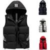 Dinint Gilet Donna Smanicato Invernale Panciotto,Senza Maniche Smanicato Trapuntato con Cappuccio,Piumino Smanicato Ripiegabile Donna,Ultraleggeri Caldo Impermeabile Nero S-5XL