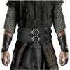 HiiFeuer Wide Vichingo Cintura, Medievale Fax Leather Armatura Cavaliere Cintura, LARP Costume（Nero C）