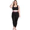 LIPOELASTIC® Active Leggings, Leggings compressivi per prevenire gonfiore e pesantezza alle Gambe (IT, Testo, 3XL, Regular, Regular, Nero/Elastico Nero)