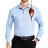 Casey Kevin Camicia Uomo Maniche Lunghe Anti Macchia Idrorepellente Bambu Elegante Camicia Uomo No Stiro Business per Matrimoni Libero Viaggi Ufficio, M