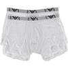 Emporio Armani Underwear 2-Pack Boxer Essential Monogram, Boxer Uomo, Bianco, XL