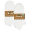 mehrstrumpf 8/12 Paia Bambini 100% Bio Anbau Sneaker Calzini Ragazzi e Ragazze Senza Cuciture (Modello: Biolivia)