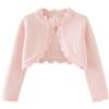 Mjjsk Coprispalle a maniche lunghe per ragazze, cardigan semplice con un bottone, alla moda, lavorato a maglia, cappotto leggero casual morbido lavorato a maglia