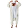 ULEEMARK Pigiama Animali Unisex Adulto Cosplay Halloween Carnevale Costume Animale Pigiama Nuova Capra M(156-167CM)