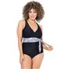 Ulla Popken Donna Costume Intero Nero 54