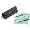 Maui Jim Trifold Case Custodia per Occhiali da Sole, Nero, S Donna