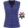 TienNew Gilet Piumino Smanicato Donna Leggero Gilet Piuma Donna Giubbotto Giubbino Smanicato Donna Piumini Giacca Gilet Piumino Puffer Piume Senza Maniche Donna Invernali Down Vest