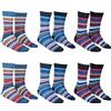 Renato Balestra 6 Paia - Calze Invernali Uomo con Fantasie - Multicolore - No pilling - Made in Italy - Non stringono (39/42, Rotterdam Basse)