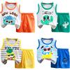 XM-Amigo 4 Completo Canottiera e Pantaloncini Bambino Maschio 3 M-7 Anni | 8 Pezzi, 100% cotone puro e morbido, motivi cartoni animati, abbigliamento estivo per casa, asilo e uscite.