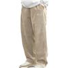 Generico Pantaloni Uomo Invernali in Velluto a Coste Pantaloni Tuta Sportivi Lunghi Loose Fit in Pile Jogging Trekking Pantalone Palestra Running Sport Pants Felpati Trousers Autunnali Eleganti Casual